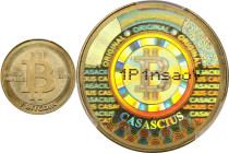 2011 Casascius 1 Bitcoin. Loaded. Firstbits 1P1nsaoV. Series 1. CASACIUS Error. Brass. MS-66 (PCGS).
PCGS# 892111.
PCGS Population: 19; 9 finer.
*L...
