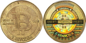 2011 Casascius 1 Bitcoin. Loaded. Firstbits 1CarmHvJ. Series 2. Brass. MS-62 (PCGS).
PCGS# 892111.
*Loaded cryptocurrency coins will be reserved at ...