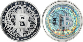 2013 Lealana 0.1 Bitcoin. Loaded. Firstbits 1BTCmE8h. Serial No. 48. Black Address. Silver. Proof-69 Deep Cameo (PCGS).
PCGS# 891659.
PCGS Populatio...