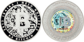 2013 Lealana 0.5 Bitcoin. Loaded. Firstbits 1BTCY8Gq. Serial No. 48. Black Address. Silver. Proof-69 Deep Cameo (PCGS).
PCGS# 892107.
PCGS Populatio...