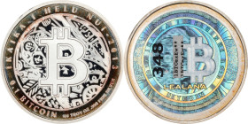 2013 Lealana 0.1 Bitcoin. Loaded. Firstbits 1BTCexEw. Serial No. 348. Black Address. Silver. Proof-69 Deep Cameo (PCGS).
PCGS# 891659.
PCGS Populati...