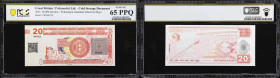 2023 Polymerbit 0.0002 Bitcoin Banknote. Wilmington Boys School. Serial No. WN0011L. Gem Uncirculated 65 (PCGS).
PCGS# 162189.
PCGS Population: 1; n...