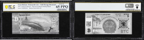 2022 Polymerbit 0.001 Bitcoin Banknote. Miami Bitcoin Conference. Meetup Edition. Series ND-U-FL. Serial No. MIAMI-031. Gem Uncirculated 65 PPQ (PCGS)...