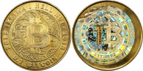 Redeemed 2013 Lealana 0.1 Bitcoin. Firstbits 1BtcaQfz. Serial No. 719. Black Address. Brass. MS-66 (PCGS).
PCGS# 905959.
PCGS Population: 9; 3 finer...