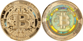 Unfunded 2022 Lealana "Bitcoin Cent" 0.01 Bitcoin. Buyer-Funded. Firstbits 13QBQgEi. Serial No. 132. Rainbow Gold Plated Finish. 1/10oz .999 Fine Silv...