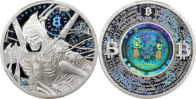 Unfunded 2023 Lealana "Grim Reaper" 0.2020 Bitcoin. Buyer Funded. Firstbits 1JF8nkNP. Serial No. 16. Error Variety. Rainbow Finish. 2oz 999 Fine Silve...