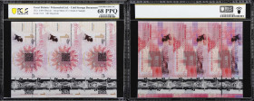 Uncut Sheet of Unfunded 2022 Polymerbit 0.001 Bitcoin Banknotes. MIF Maastricht Sample. Series C. Superb Gem Uncirculated 68 PPQ (PCGS).
PCGS# 162196...