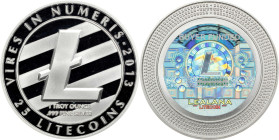 Unfunded 2013 Lealana 25 Litecoin. Firstbits Ldr816cQ. Buyer Funded, Green Address, Non-Serialized. Silver. Proof-69 Deep Cameo (PCGS).
PCGS# 946310....