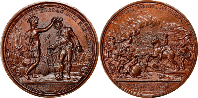 Cast Copy "1781" General Daniel Morgan, Battle of the Cowpens Medal. After Adams...