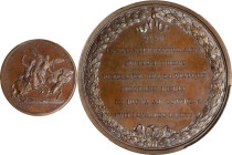 "1781" (1845-1860) Lieutenant Colonel John Eager Howard, Battle of the Cowpens Medal. Paris Mint Restrike from Original Dies. Adams-Bentley 12, Betts-...