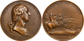 "1776" (ca. 1880-1910) Washington Before Boston Medal. Fifth Paris Mint Issue. First Issued Obverse (In Repaired State) / Third Issued Reverse (In Rep...