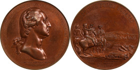 "1776" (ca. 1890-1910) Washington Before Boston Medal. Second U.S. Mint Issue. Musante GW-09-US2, Baker-49B, Julian MI-1. Bronze. MS-61 BN (NGC).