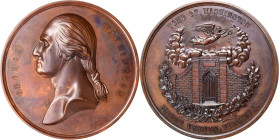 Undated (ca. 1857) Tomb of Washington Medal. By Wright & Smith. Musante GW-206, Baker-118A. Bronze. Mint State.
From the Dick Johnson Collection.
Fr...