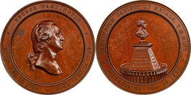 "1860" U.S. Mint Cabinet Medal. Musante GW-241, Baker-326A, Julian MT-23. Bronze. About Uncirculated, Obverse Spot.
From the Estate of Harry Garrison...