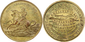 "1776" (ca. 1859) Robert Lovett, Jr. Store Card. Musante GW-263, Baker-556B, Miller-Pa 339. Brass. Reeded Edge. MS-63 (PCGS).