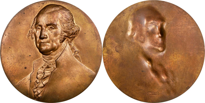 Undated (1939) George Washington Portrait Medal. Unsigned, after Gilbert Stuart....