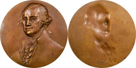 Undated (1939) George Washington Portrait Medal. Unsigned, after Gilbert Stuart. Baker-3001, var. Bronze. About Uncirculated, Cleaned.
From the Estat...