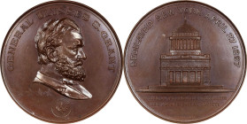 1897 Grant Monument Medal. By Tiffany & Co. Miller-11. Bronze. MS-66 BN (NGC).
From the Estate of Harry Garrison. 
From the Estate of Harry Garrison...