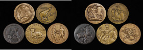 Lot of (5) Society of Medalists Medals, 1941-1953. Bronze. Mint State.
From the Estate of Harry Garrison. 
From the Estate of Harry Garrison.