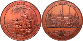 1838 New Haven, Connecticut Bicentennial Medal. Julian CM-37. Bronze. Mint State.
From the Dick Johnson Collection.
From the Dick Johnson Collection...