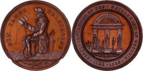 1883 Georgia, Sesquicentennial of Settlement Medal. HK-595a. Rarity-6. Bronze. MS-66 BN (NGC).
From the Estate of Harry Garrison. 
From the Estate o...