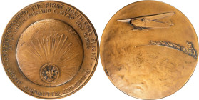 1926 Lieutenant Commander Richard E. Byrd, First Flight Over the North Pole Medal. By Julio Kilenyi. Bronze. Mint State.
From the Dick Johnson Collec...