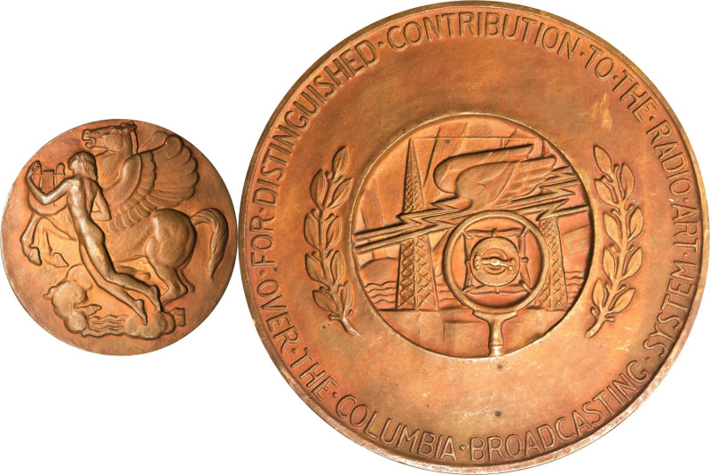 1931 Columbia Broadcasting System Distinguished Contribution Medallion. By Gaeta...