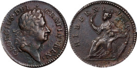 1723 Wood's Hibernia Halfpenny. Martin 4.15-Gc.37a, W-13120. Rarity-2. AU Details--Environmental Damage (PCGS).
PCGS# 180. NGC ID: F7J4.
