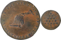 Undated (ca. 1793-1795) Kentucky Token. W-8810. Rarity-5. Copper. LANCASTER Edge. AU-55 (PCGS).
PCGS# 623. NGC ID: AUBN.
From our sale of the Norman...