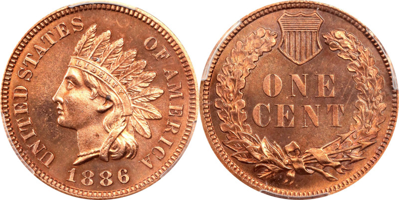 1886 Indian Cent. Type I Obverse. Proof. Unc Details--Questionable Color (PCGS)....