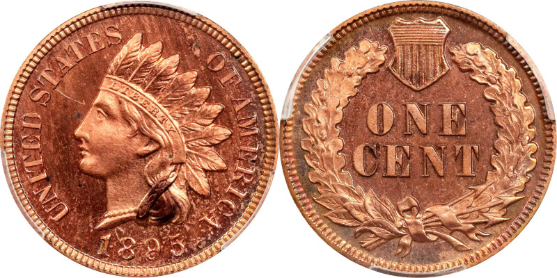 1895 Indian Cent. Proof. Unc Details--Questionable Color (PCGS).
PCGS# 2372. NG...