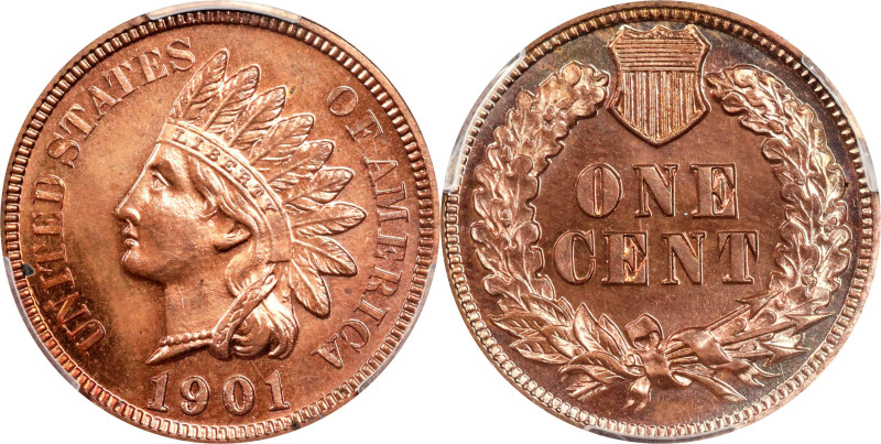 1901 Indian Cent. Proof. Unc Details--Questionable Color (PCGS).
PCGS# 2390. NG...