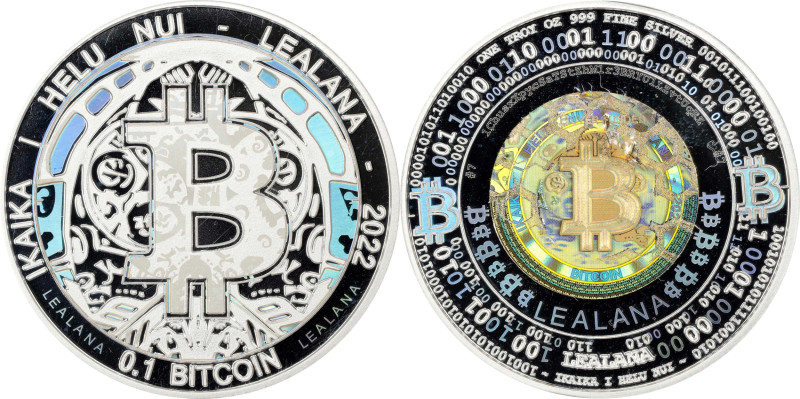 Redeemed 2022 Lealana "Bitcoin Dime" 0.1 Bitcoin. Buyer-Funded. Firstbits 1Chusx...