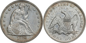 1872 Liberty Seated Silver Dollar. OC-8. Rarity-2. EF-45 (PCGS).
PCGS# 6968. NGC ID: 24ZJ.