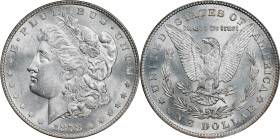 1878 Morgan Silver Dollar. 8 Tailfeathers. MS-63 (PCGS).
PCGS# 7072. NGC ID: 253H.
From the Steve Schloss Collection.
From the Steve Schloss Collec...