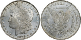 1878 Morgan Silver Dollar. 7/8 Tailfeathers. Strong. MS-63 (PCGS).
PCGS# 7078. NGC ID: 2TY3.
From the Steve Schloss Collection.
From the Steve Schl...