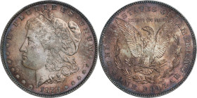 1878 Morgan Silver Dollar. 7/8 Tailfeathers. Weak. MS-64+ (PCGS). CAC.
PCGS# 7070. NGC ID: 2TY3.
From the Rick Appel Collection. Earlier ex GSA.
Fr...
