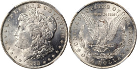 1878-CC Morgan Silver Dollar. AU-58 (NGC).
PCGS# 7080. NGC ID: 253M.
From the Maine Carson City Hoard.
From the Maine Carson City Hoard.