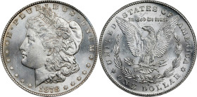 1878-S Morgan Silver Dollar. MS-64 (PCGS).
PCGS# 7082. NGC ID: 253R.
From the Steve Schloss Collection.
From the Steve Schloss Collection.