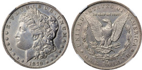 1879-CC Morgan Silver Dollar. VAM-3. Top 100 Variety. Capped Die. AU Details--Cleaned (NGC).
PCGS# 133869. NGC ID: 253T.
From the Maine Carson City ...