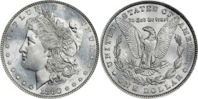1880 Morgan Silver Dollar. VAM-6. Top 100 Variety. Second 8/7, Spikes Overdate. MS-63 (PCGS).
PCGS# 133871. NGC ID: 253Y.