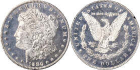 1880/79-CC GSA Morgan Silver Dollar. VAM-4. Top 100 Variety. Reverse of 1878. MS-62 PL (NGC).
PCGS# 41131. NGC ID: AP7P.