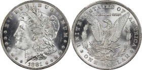 1881-CC Morgan Silver Dollar. MS-64 (PCGS).
PCGS# 7126. NGC ID: 2547.