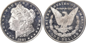 1881-CC Morgan Silver Dollar. MS-63 DMPL (PCGS). CAC.
PCGS# 97127. NGC ID: 2547.