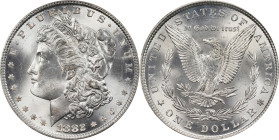 1882 Morgan Silver Dollar. MS-65+ (PCGS).
PCGS# 7132. NGC ID: 254A.