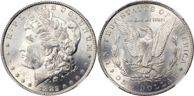 1882-CC Morgan Silver Dollar. MS-62 (NGC).
PCGS# 7134. NGC ID: 2574.
From the Maine Carson City Hoard.
From the Maine Carson City Hoard.