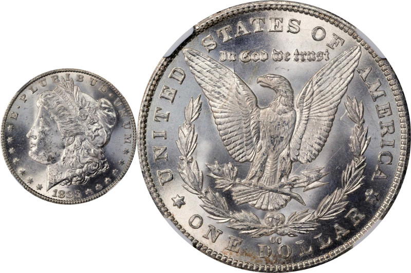 1883-CC Morgan Silver Dollar. MS-62 (NGC).
PCGS# 7144. NGC ID: 254H.
From the ...