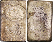 BURMA. Rangoon. Undated (ca. 1950s) Irrawaddy Counting House 5 Taels Silver Ingot. 999 Fine.