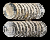 Roll of 1880-S Morgan Silver Dollars. Mint State (Uncertified).