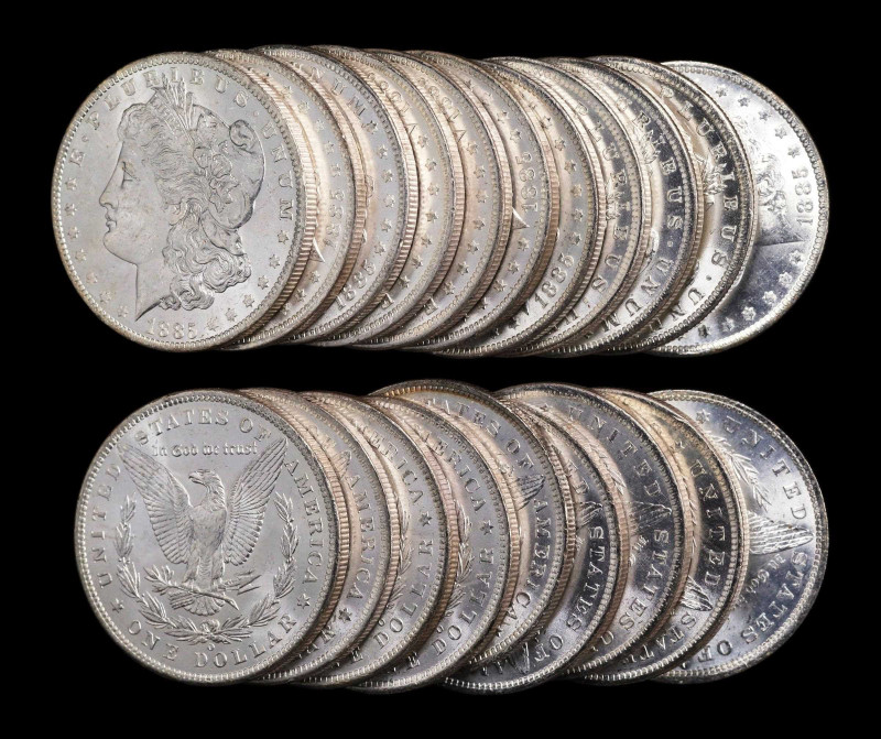 Roll of 1885-O Morgan Silver Dollars. Mint State (Uncertified).
From our sale o...